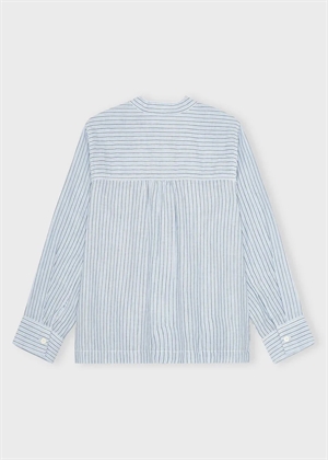 Ayla stripe skjorte Light Blue/Ecru/Navy Moshi Moshi 